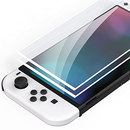 PlayVital 2 Pack Tempererat Glas Skärmskydd för Nintendo Switch OLED