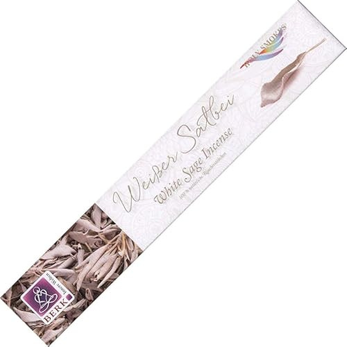 Weißer Salbei Duft Räucherstäbchen Holy Smokes Berk Natürliche Incense mit Bambusstab Für Räuchern Meditation Yoga Ritual Raumduft – 1 Packung