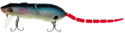pistro Lebensechte 3D-Augen-Mäuse-Ratten-Köder mit mehreren Gelenken, Kunstköder, Barsch, Angelköder, Top-Wasser-Tackle-Haken – 05
