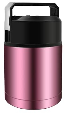 Zalaxt 28oz Soup Thermos, Stainless Steel Thermos for Hot Food, Wide Mouth Food Thermos Jar, Insulated Lunch Container Leak Proof Vacuum Thermal Flask(rosered)