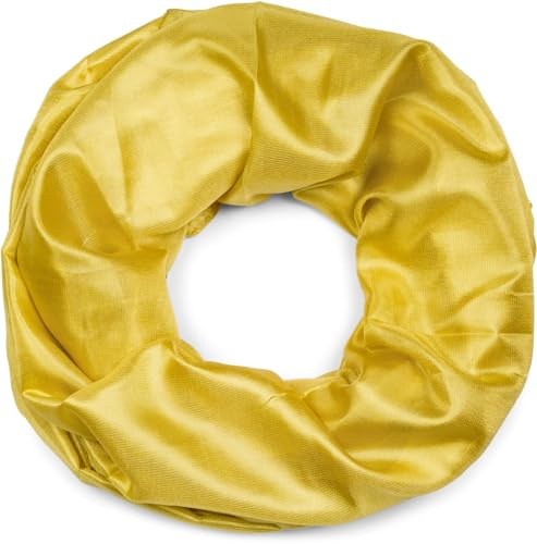 styleBREAKER Damen Loop Schal Unifarben Viskose 70x85cm | Seidige Haptik. fließendes Material. 2-3 mal wickelbar. Rundschal. pflegeleicht. leichte Qualität. modisches Tuch.