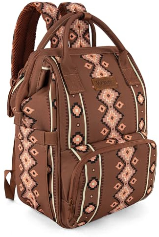 Wrangler Azteken-Rucksack, organisierter Tagesrucksack, Reise-Babytasche mit Kinderwagengurt und seitlichen Flaschentaschen, Engel Kamel, Tagesrucksäcke