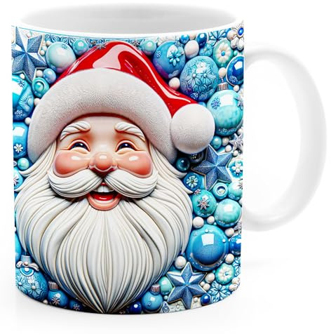 SpecialMe® Tasse Weihnachten 3D-Grafik Illusion Wintermotive XMAS kleines Weiss standard