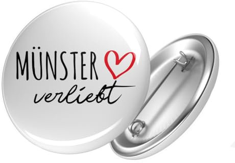 Huuraa Button Münster verliebt Geschenk