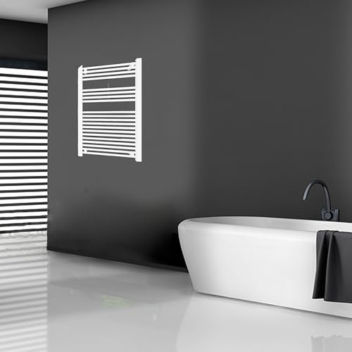 Aica Sanitarios Radiador Toallero de Agua, Calentador de baño, Conexiones 1/2 Suministrado (Blanco, 1000x500 mm)