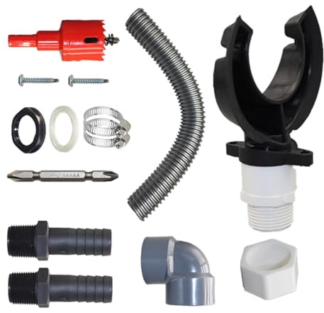 Regenwassersammler Set, 70-100mm Fallrohr Regensammler, Regentonnen Anschluss Fallrohr, Regentonnen Verbindungsset, Regensammler Regentonnen Verbinder Für Dächer Bis 80 M², Mit Montagezubehör