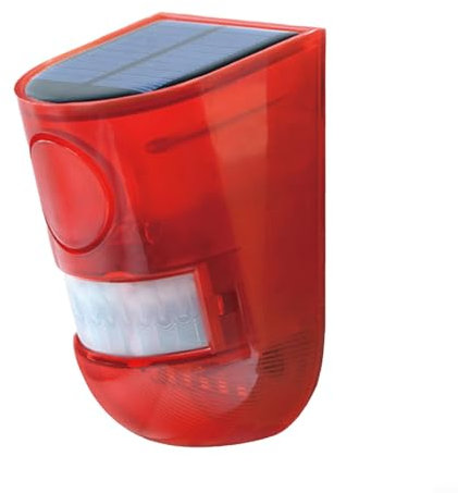 110dB Motion Sensor Alarm with Solar Power, Suitable for House Gate and Garden Security
