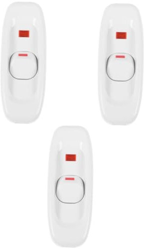 HOMSFOU 3pezzi Interruttore Vintage Indicatore Luce Pulsante Per Da Tavolo Design Elegante Controllo Facile Da Al