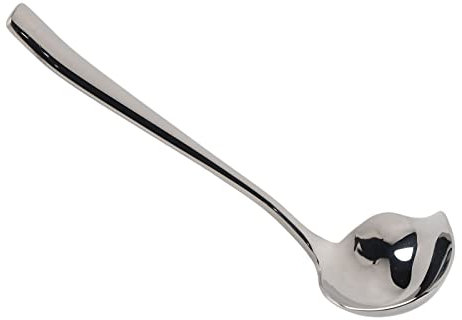 Mini Ladle, Soup Ladle Stainless Steel with Spout Stainless Steel Sauce Drizzle Spoon Gravy Ladle for Sauce Pouring