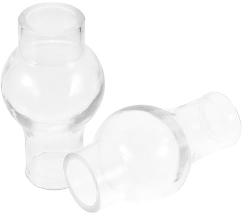 Veemoon Ersatzglas Für Öllampe - 2 Stück Lampenschirm Aus Glas - Ideal Für Petroleumlampe 36mm Zylinder Hochwertiges Lampenglas Perfekt Als Ersatz Für Ihre Wandlampe Oder Tischlampe