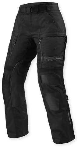 Revit Sand 5 H2O wasserdichte Damen Motorrad Textilhose, schwarz, Short 36