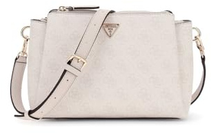 GUESS Noelle II Tri Comp Crossbody Bag White Logo