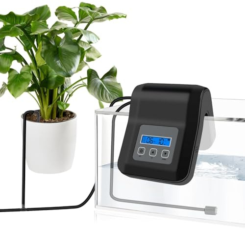 Irrigatore Automatico per Vasi, DIY Irrigazione Automatica Vasi per Piante da Interno e Balcone, Irrigazione a Goccia per 15 Piante, Programmabile Irrigatore Piante in Vaso