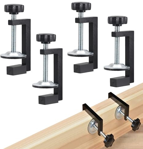 sdhiiolp 4 Pcs G Clamps for Woodwork, Wood Clamps Quick Grip Woodworking Clamps Adjustable Screw Clamp Table Small Quick Grip for Carpentry DIY Projects Woodworking Adjustable C Wood Clamp