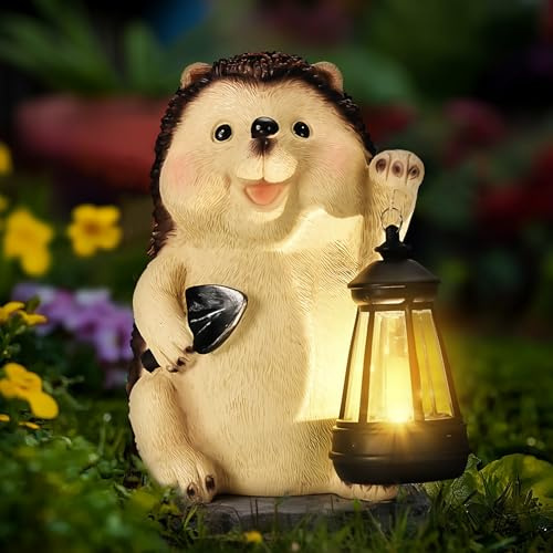 GIGALUMI Lgel mit Laterne Statue Gartendeko, Garten Ornamente für den Außenbereich, Geschenke für Mama, Frauen, Geburtstagsgeschenke, Dekorationen für Terrasse, Hof