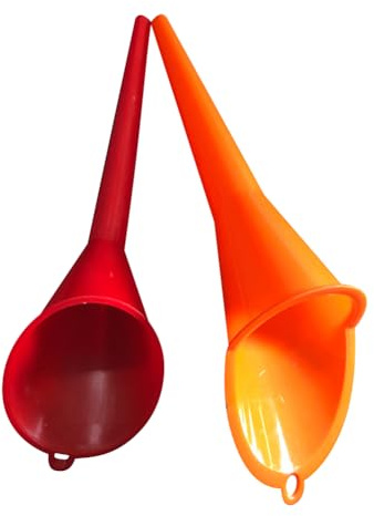 Imbuto lungo olio, 2 set Imbuto fine allungato per moto 28 cm 26 cm per olio per auto, additivi, lubrificanti e fluidi