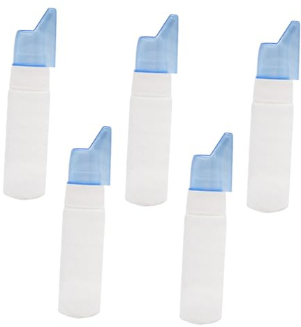 Healvian 5 pièces Flacon Pulvérisateur Nasal Vide Portable Lot de Bouteilles Étanches pour Sprays Nasaux Quotidiens