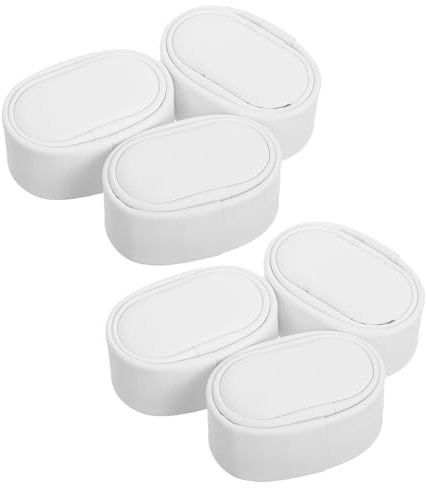 OATIPHO 6 Pezzi Cuscini per Orologi in Pu Bianco per Scatola Porta Orologi, Design Salvaspazio e Resistenti All'abrasione, per Esposizione e Uso Domestico