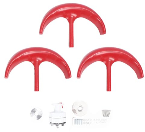 YUKOFE Kit de generador eólico de 300 W, Rotor de bajo Ruido, Forma de Linterna roja para farola Exterior, aplicable a Varios escenarios