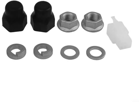 Vidonergy E-For Fahrrad-Nabenmotorachse, 12 mm/14 mm, Set mit Kontermutter, Sicherungsscheibe, Mutterabdeckung für sicheren Sitz und Schutz, kompatibel mit elektrischen Komponenten (12 mm hinten)