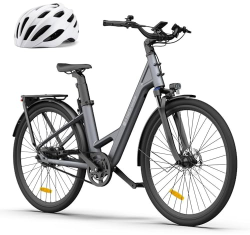 A Dece Oasis ADO E-Bike Air28 Ultra Elektrofahrrad,Pedelec Riemenantrieb,Citybike,e Bike 28 Zoll, 3 Gang, Automatikschaltung, 250W,25KM/H,ADO APP,LCD,Heckmotor, Gepäckträger, ebike Damen/Herren