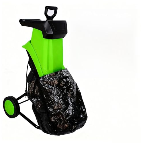 Cippatrice e trituratore per legno con filo, 2400 W, diametro massimo di taglio 39 mm, smerigliatrice da giardino portatile per potare arbusti e rami, riduzione efficiente dei rifiuti