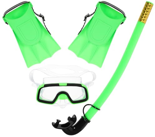 Lunettes de Plongée pour Garçon et Filles, Ensemble Compact Léger | Silicone et Plastique, Ajustement 25 à 30 Yards, Confort de Port, Vision Nette et Joint Étanche