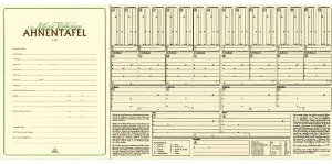 RNK Ahnentafel 1-31 für 5 Generationen auf Urkundenpapier A3 gefalzt auf A4