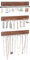 SONGMICS Organisateurs de bijoux muraux, lot de 3, Présentoirs à bijoux, Supports à bijoux, 30 crochets, pour boucles d oreilles, colliers, bracelets, idée cadeau, Marron rustique JJS11CB