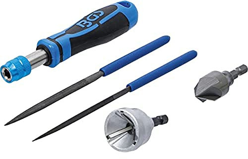 BGS 6773 | Außen- / Innen-Entgrater und Feilen-Satz | 5-tlg.