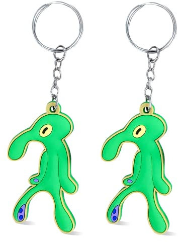 Bold And Brash keychain Squidward Cute Lustige Thaddäus Tentacles Cartoon Schlüsselring Kette Gummi Mini Zeichen Auto Tasche Anhänger Paare Schlüsselanhänger Frauen Männer Hochzeit Geburtstag Geschenk