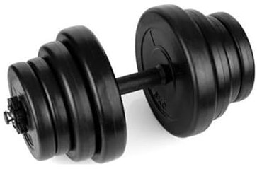 Hantelset + 20 kg Hanteln. Verschiedene Trainingsmöglichkeiten, viele Muskelgruppen trainieren für Krafttraining