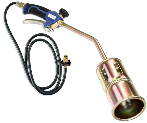 Flame King Propane Torch Kit Heavy Duty Weed Burner Powerful 320,000 BTU with 6-ft Hose Regulator Assembly