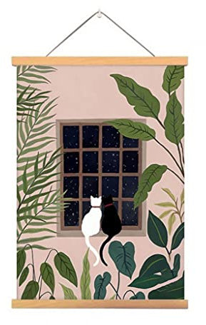 Posterleiste Holz Poster Poster 20X30, 30X40, 40X50, 50X70, 60X80cm Poster Rahmen Für Kindergemälde, Für Wohnzimmer Schlafzimmer Home Office Dekorationen (Color : A, Size : 50X70CM)