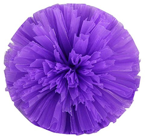 BALAFO Sport-Pompons, Cheerleading-Pompons, 2 Stück, Sport-Aerobic, Tanz, Cheerleading, Blumenball, Cheerleader-Pompons, lila