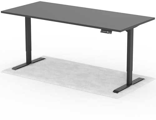 Standable Desk Höhenverstellbarer Schreibtisch 200 x 90 cm I elektrischer Office Table mit 4 Speicherstufen I Schreibtisch höheneinstellbar 70-120 cm I ergonomischer Büro-Tisch