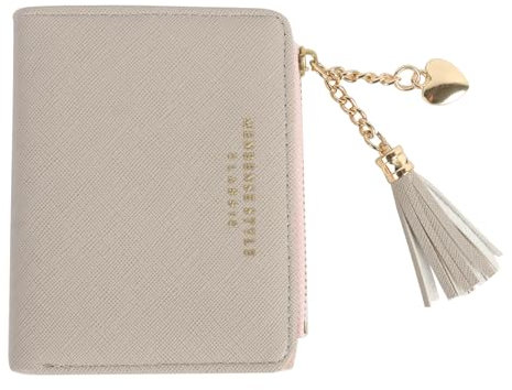 Moorle Geldbeutel Damen, Kleine Damen Geldbörse, PU Leder Portemonnaie mit Multi Slots, Mini Münzfach Portemonnaie mit Kreditkartenetui für Frauen Mädchen