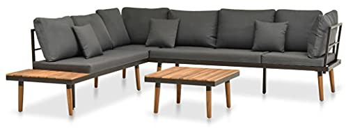 KTHLBRH Set di mobili da giardino per terrazze, mobili da balcone, 4 pezzi
