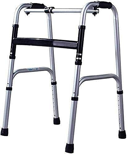 Klappbarer Rollator Rollator Walker Gehhilfen für Senioren Gehgestell Rollstuhl Aluminium Walker Gehstock für Behinderte Gehgestell für Ältere, Ein-Knopf-Klapp-Tragbare Hilfsmittel Rollator Walke