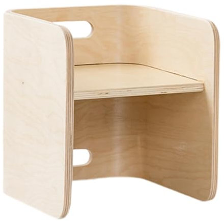 Milageto Montessori-Entwöhnungsstuhl, Kindermöbel aus Holz, Spielzimmer, Aktivitäts-Bücherregal, Lesepult für Kinder im Kinderzimmer