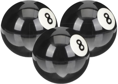 Mipcase Billardkugeln-Set 3-Teilig Billardtisch-Bälle Ersatz Für Pools 8 Billardkugeln Ersatz Für Acht Bälle Oder Standard-Billard-Pool-Queue- Tischspiel-Zubehör