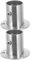 Soporte de acero inoxidable para barra de armario con brida para soluciones de armario (28 mm)
