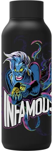 QUOKKA SOLID X DISNEY | BOTELLA TÉRMICA DE ACERO INOXIDABLE DOBLE PARED | VILLAINS URSULA