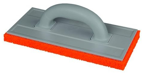 Orange Schwammschwimmer 280 x 140 x 18 mm Gummi grob Schwamm Zement Putzen Putzen Glätten