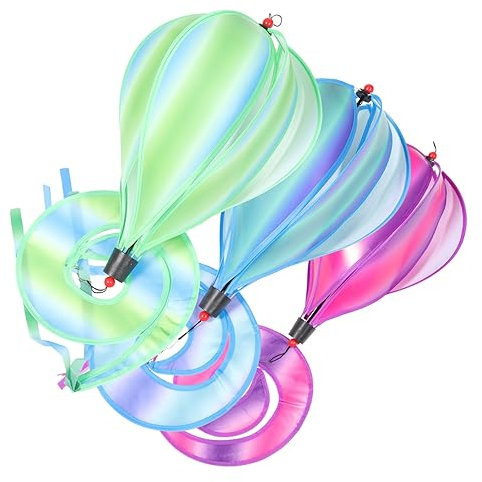 Toyvian 3pièces Lot de Décorations De Jardin Forme De Montgolfière Pendentifs Suspendus Arc-Ciel pour Aménagement Extérieur