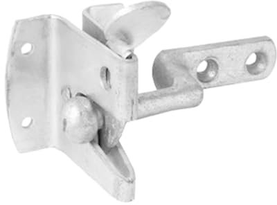 Serratura automatica autobloccante per cancello pesante in ferro, finitura zincata, per cancelli da giardino, porte in legno, capannoni