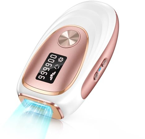 Haarlosy IPL Laser Hair Removal Device for Women and Men with Ice Cooling Painless Full Body Use, At Home Lazer Hair Remover for Face Bikini Line Armpit, 5 Levels, Auto & Manual Mode, 999,900 Flash