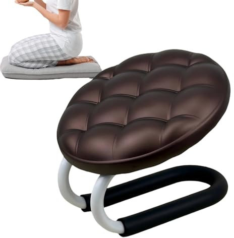Nixiara Meditation Bodenstuhl - Japanischer Meditationssitz Kniebank,Ergonomisches Kniekissen Für Entspannung Anfänger Achtsamkeit Senioren Yoga Lesen