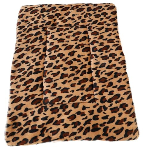 EPIGEIST Haustierdecke Warmes Flanellmaterial Leopardenmuster Dicke Kuscheldecke für Kleine Hunde und Katzen Ganzjährige Wärmematte für Haustierbetten und Sofas