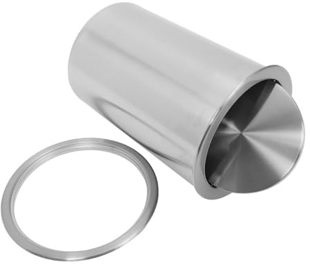Toyvian Cubo De Basura De Acero Con Tapa Cubo De Basura De Acero Inoxidable Con Tapa Para Baño Empotrado Para Encimera